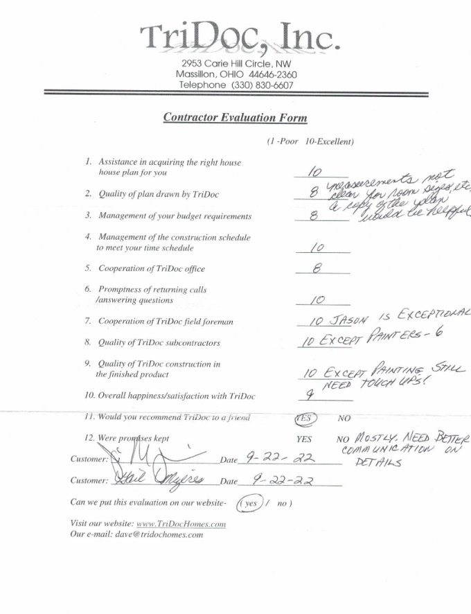 Mizeres Evaluation