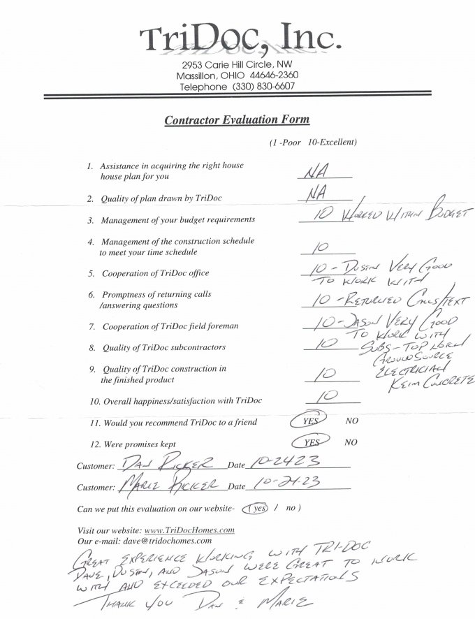 Ricker Evaluation